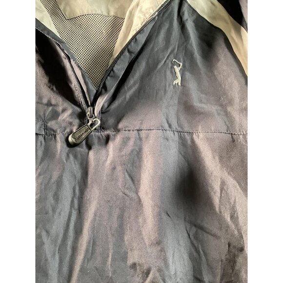 PGA TOUR Pullover Mens XL Black Tan Half Zip Golf Windbreaker Zip off Sleeve - Picture 4 of 6